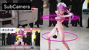 Erotic performance for Hololive Aqua has been animated cartoon