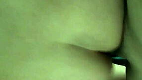 After intense anal penetration, cum filled backdoor