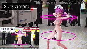 Erotic performance for Hololive Aqua has been animated cartoon