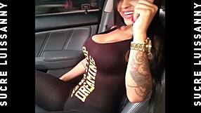 Sensual strip tease of tempting Latin milf Luisanny