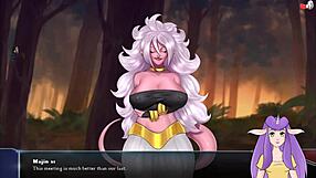 I can't stop watching Android 21 in Dragon Ball adventure.