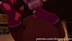 Erotic massage VTuber in VRChat is sexy and furry