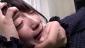 In a hot blowjob scene asian beauties show off their big tits