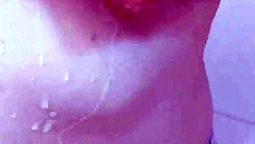 Wet and wild: A lustful Latina in a shower scene