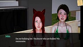 This video shows a new family’s erotic journey in 3D