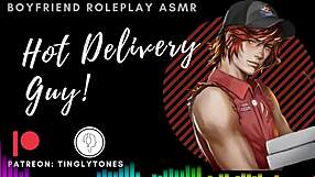 I play a steamy delivery boy romance, with an ASMR twist!