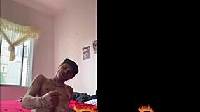 A twinky bisexual man’s strip tease with abs
