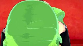 Animated feline engaging in Heavy oral and penetrative sex play cheering in Hentai game