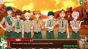 Russian voice acting gay animation adventure at friends camp