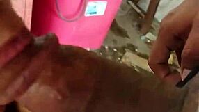 Mexican hottie desires cock in her mechanic garage and gets it to her breasts covered in creampie