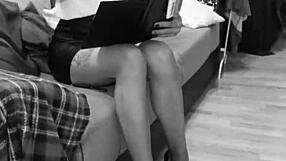 Ready for your lustful desires, a seductive secretary is ready