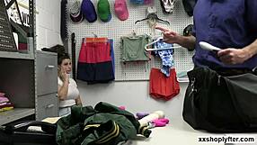 On a naughty act at the mall indica gets a seriously huge cock