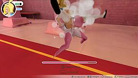 Futanari hentai game with hotglue: Candy people – they take her in the ass