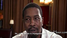 A sous chef with a big black cock impregnates a young chef