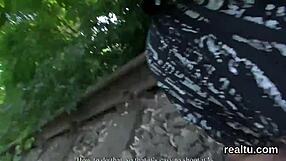 Czech woman lures and passionately seduces into POV encounter at the shopping mall