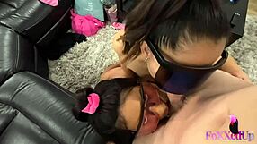 Jenna Foxx – a dirty black slut – gets wild and even married to a man with a big but raw cock that she likes to stroke with fire