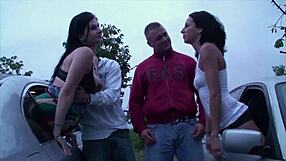 A woman feels it is fun and acceptable for her to have sex with several unknown men in a car, with both oral and vaginal intercourse