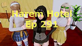 Harem Hotel 291 PC game walkthrough in PC gameplay and visual novel format
