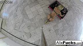 Hidden camera shows Alix Lynx in her dress