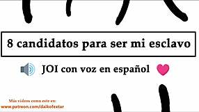 Candid video of Spanish speaking domina instructing masturbation