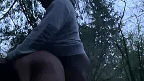 Bbw pornstar gets the wild encounter in the woods