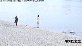 POV blowjob and a crazily deep penetration of her moist vagina with a charming girl