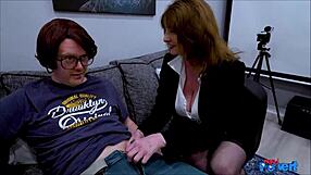 omg boss lady ava sucks cock like a pro in pov... wow!