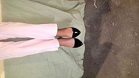 Amateur couple strip and masturbate on webcam, intimate anal senting