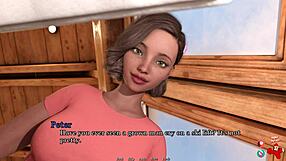 Cartoon porn with some teen in a skirt and panties