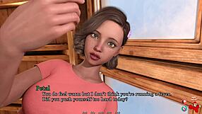 Cartoon porn with some teen in a skirt and panties