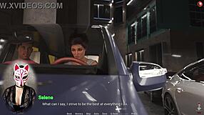 Lady boss indulges in public parking lot oral pleasure