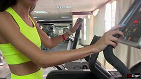 Fitness instructor brings new exercise programs into training, also sleeps with Katty into the gym