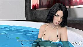 Wow, check this hot brunette milf in a steamy shower scene from Actinglessons e1 27! 🛁