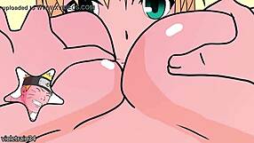 Naruto exposes the woman’s breast and has sex with a female character