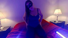 stepson meets stepmom's solo pleasure in passionate encounter
