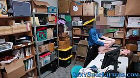 Teenager caught shoplifting ends up having a hardcore sexual experience with a stranger