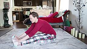 Yoga Lesson 351 with Detailed Instructions for Milf and Friend