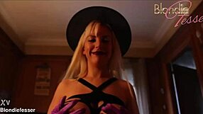 Hard getting turn on and big boobed cosplayer MILF loves to tease and pleasure with her tiny tits