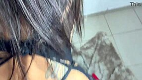 She is the popular girl from your favorite solo videos all dressed in sheer lingerie!