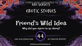 Erotic audio for women's pleasure is explored by amateur friends