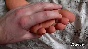 The footage which captures amateur stepsister Camilla Moon’s footjob abilities