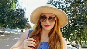 Our public beach encounter with an enticing seductive mature woman pleasuring herself
