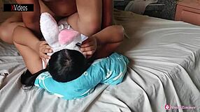 Homemade; video of my brother's wife fucking in bunny costume