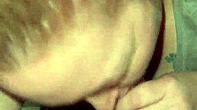 Amateur African-American swallows cum, oral sex