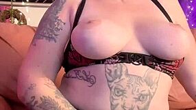 Play with the all black nylons, big titted babe with perfect toes