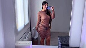 Spanish amateur models wear and model transparent clothing in home video