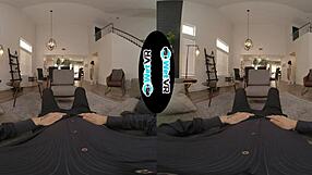 Rent girl goes geeks on her VR sex novice