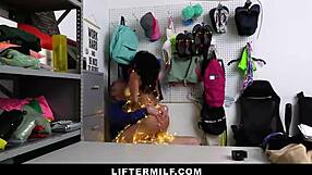 Hot Latina MILF Banged Hard for Stealing Christmas Lights