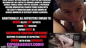 Cross-dressing Brandon perform oral sex on man’s dick