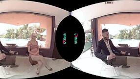 Fuck blonde amazon with large tits Layla Price as she offers virtual intercourse in this VR xxx clip